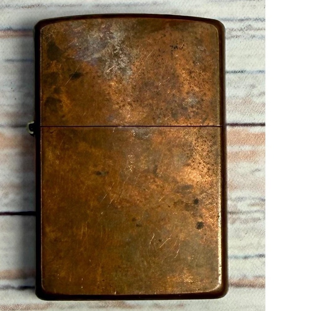 Rare 2003 Solid Copper Zippo Lighter | Date Code D 03 | Authentic Patina